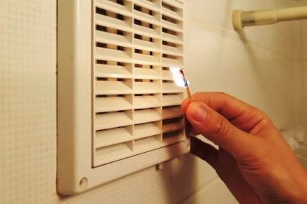 Illiterate option to check ventilation Ventilation check