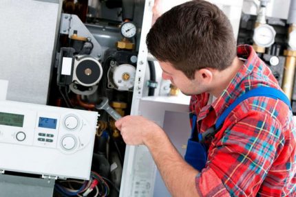 Repair of a gas boiler Beretta Repair of a gas boiler Beretta