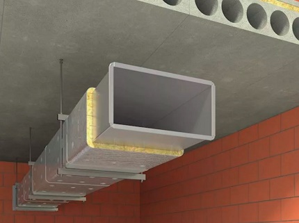 Thermal pagkakabukod ng sistema ng duct