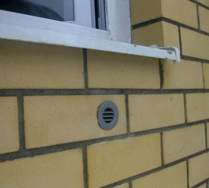 Vanne de ventilation murale Vanne de ventilation murale