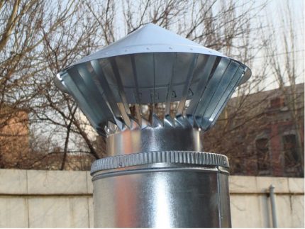 Installing a simple ventilation deflector Ventilation umbrella