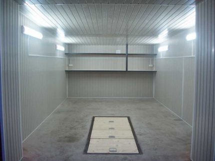 The device of the inspection pit in the garage Natural ventilation of the inspection pit