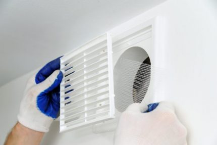 Installation of a ventilation system Installation of a ventilation system