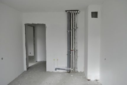 Položaj ventilacijske osovine kanala u stanu