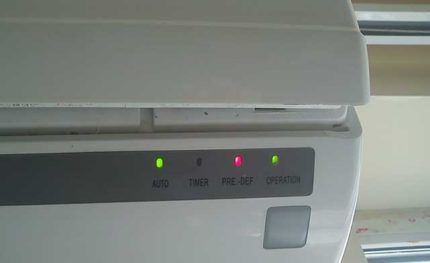 Air conditioner indicators Air conditioner indicators