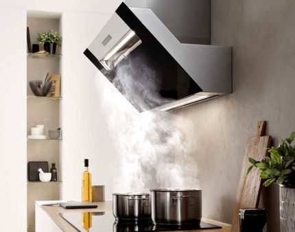 Extractor fan in the kitchen