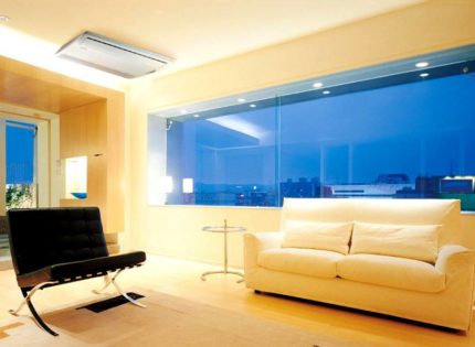 Ang air conditioning ng sahig at kisame Ang air conditioning ng sahig at kisame