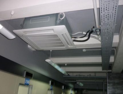 Pag-mount ng isang cassette type air conditioner Pag-install ng air conditioner