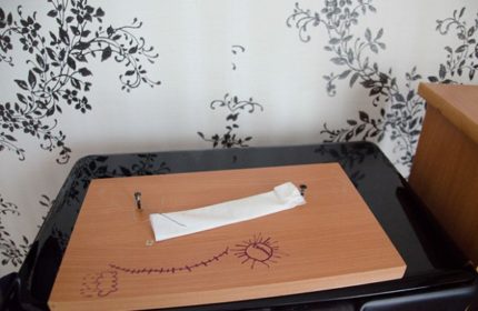 Hygrometer from a napkin Hygrometer from a napkin
