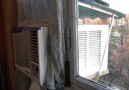 Visière sur climatiseur Visière sur climatiseur