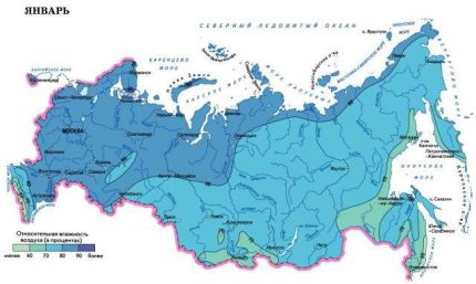 Carte d'humidité de la climatologie de la construction
