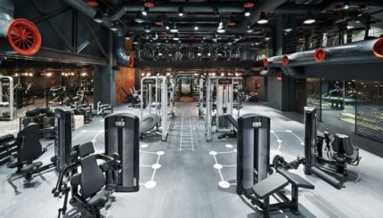 Stylish ventilation in the gym Stylish ventilation in the gym